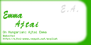 emma ajtai business card